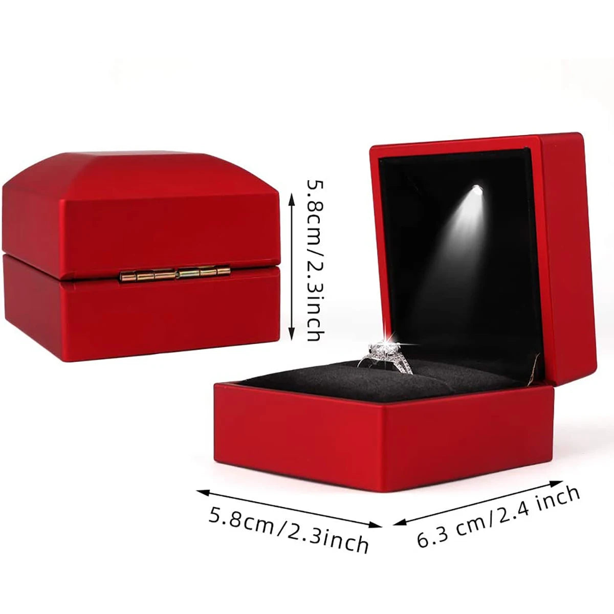 Ringbox mit LED-Beleuchtung