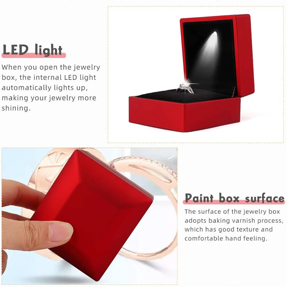 Ringbox mit LED-Beleuchtung