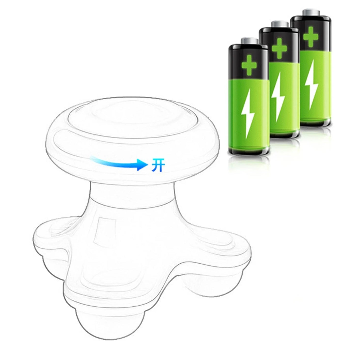 Mini-Nackenmassagegerät mit Nacken- und Rückenfunktion
